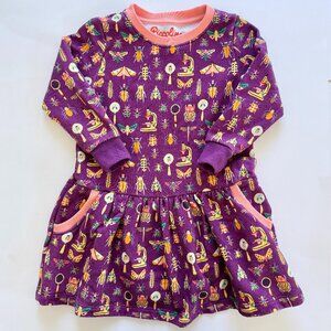 Piccolina Dress | STEM Science | Bug Print Fleece Twirl | 2T